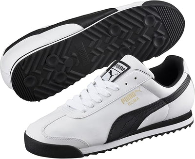 ¡Revive el icono con los atemporales Puma Roma en blanco y negro!