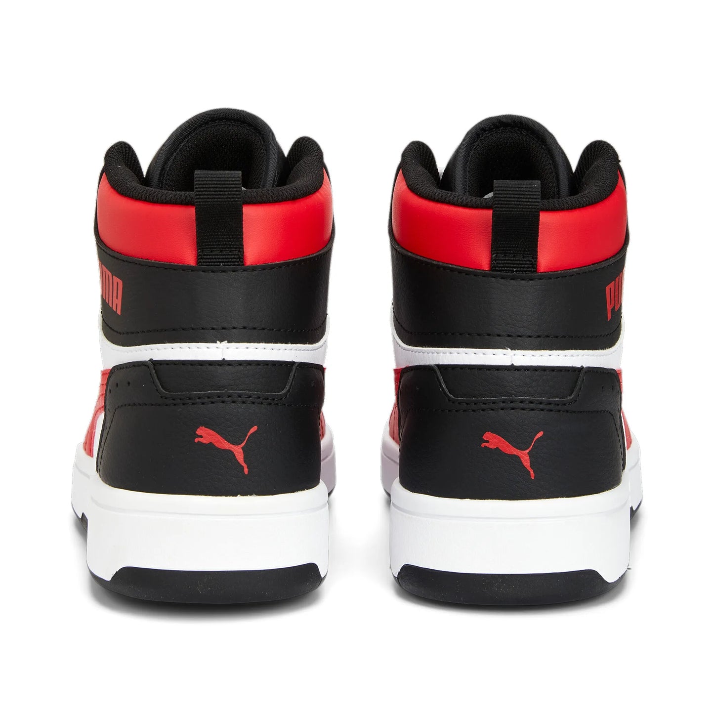 ¡Domina las alturas del estilo con los nuevos tenis Puma de caña alta en Blanco, Negro y Rojo!