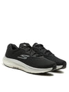 ¡Domina cada carrera con potencia y estilo! Presentamos los Skechers en un impactante color negro con detalles plateados.
