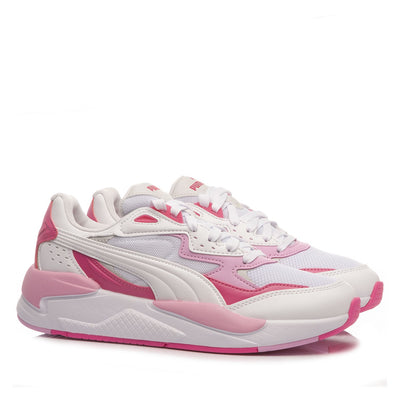 ¡Atrapa Miradas con los Nuevos Puma X-Ray en Blanco y Rosa Vibrante! Estilo, Comodidad y Energía Pura.